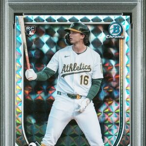 2025 Bowman Chrome Nick Kurtz Geometric Refractor /499 PSA 9 MINT RC #93